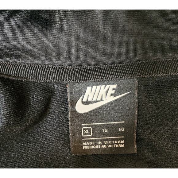 Nike Jacket Men's Size XL Black Track Full Zip Just Do It Taped Sleeve Swoosh - Picture 8 of 8
